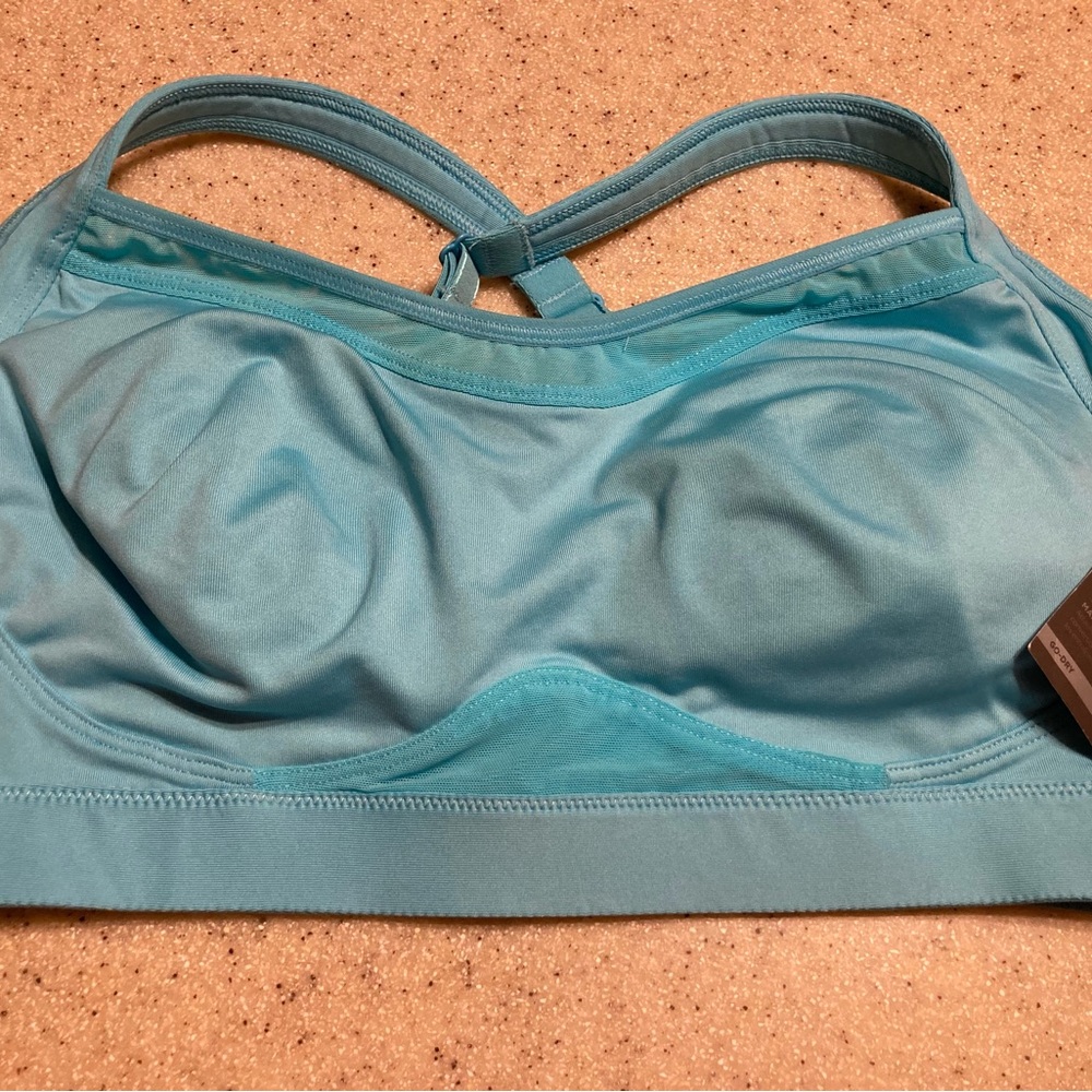 Old Navy Blue Seamless Sports Bra with Wide Straps